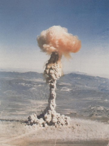 TUMBLER-SNAPPER NUCLEAR BOMB NEVADA TEST 11x14 SILVER HALIDE PHOTO PRINT 
